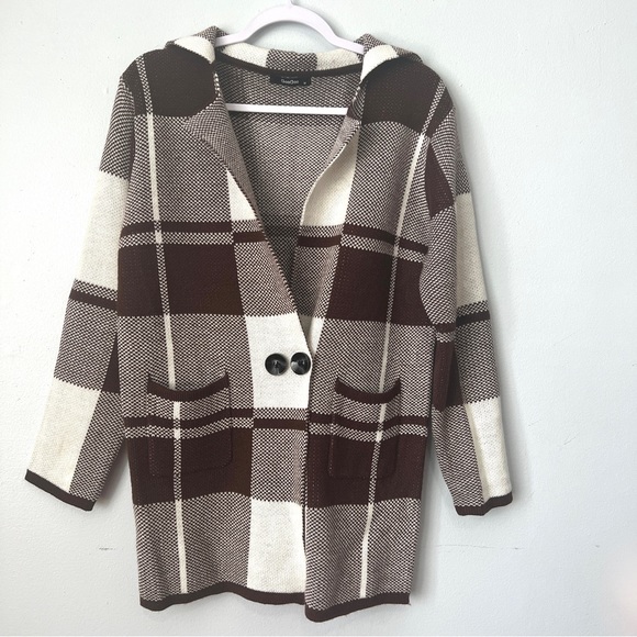 Gee Gee Plaid Sweater Cardigan - Picture 1 of 4